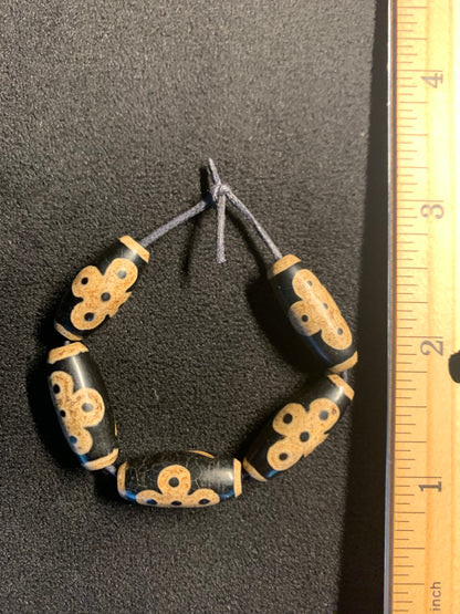 5 Authentic Northeast Asian Tzi Beads [BJ0093]