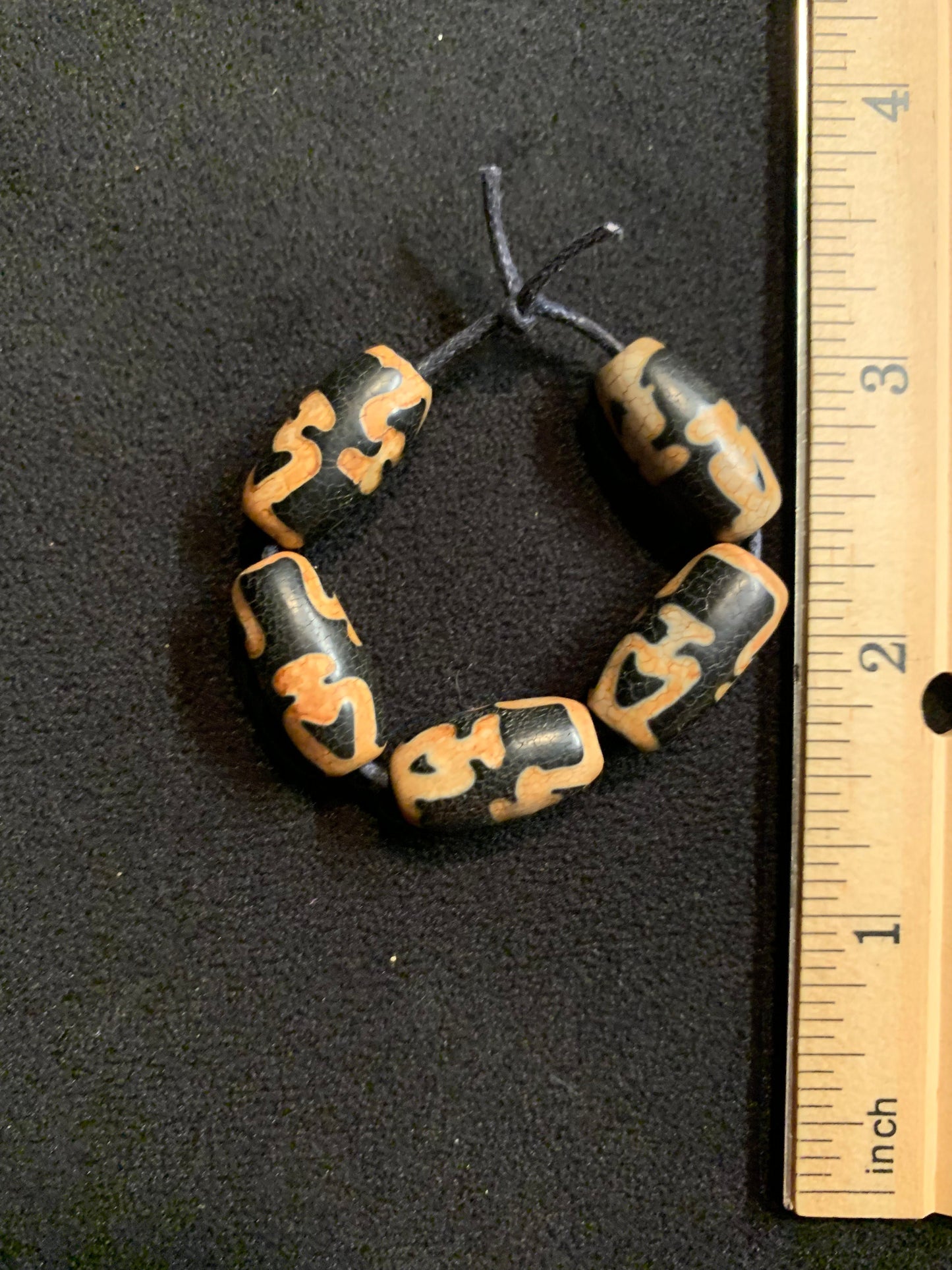 5 Authentic Northeast Asian Tzi Beads [BJ0095]