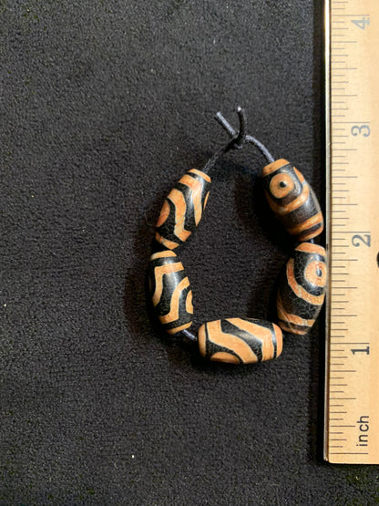 5 Authentic Northeast Asian Tzi Beads [BJ0096]