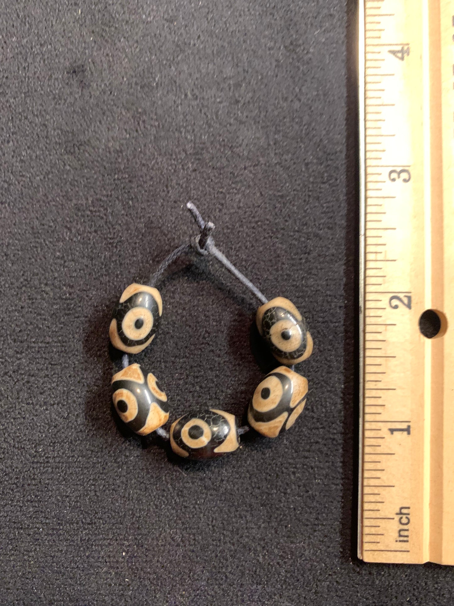 5 Authentic Northeast Asian Tzi Beads [BJ0097]