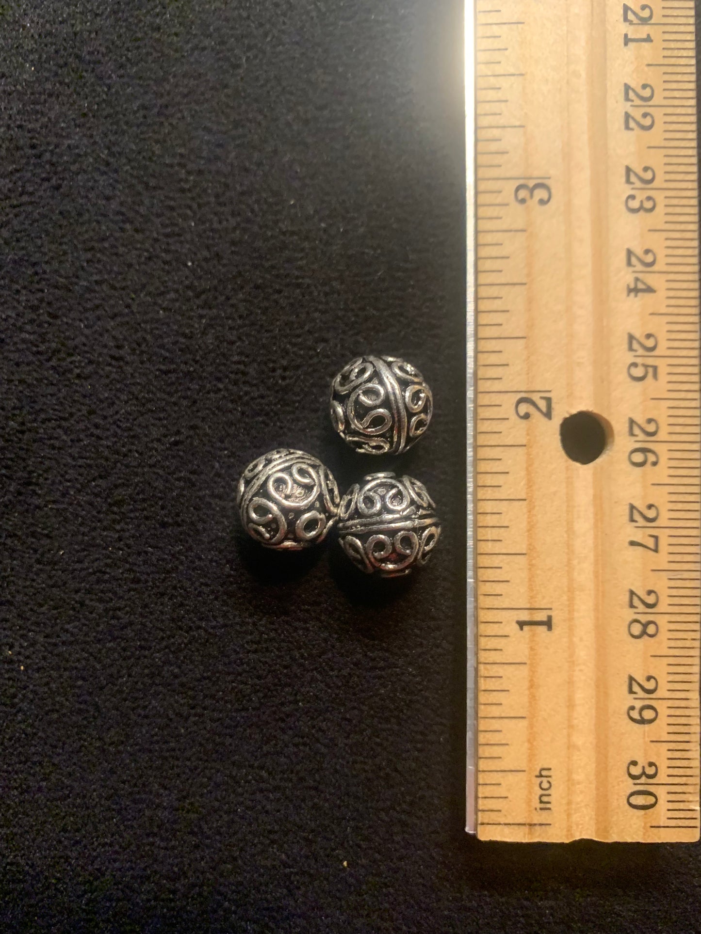 3 Authentic Silver Beads [BJ0104]