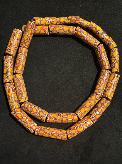 Antique Venetian African Trade Bead Necklace - Fancy Beads 30" (BR0029)