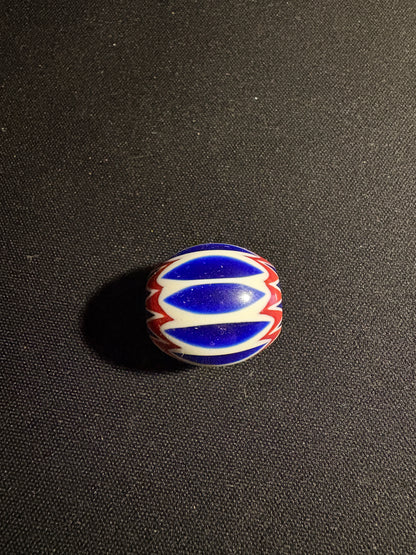 Large Chevron - Vintage Glass Bead -25mm  [S18]