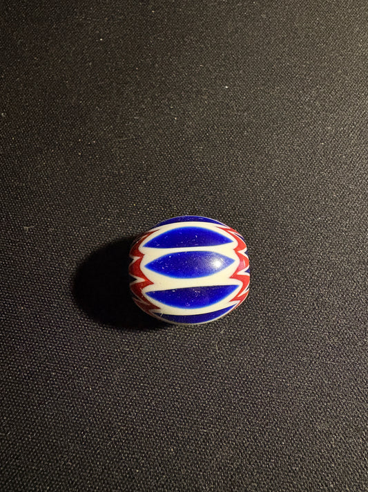 Large Chevron - Vintage Glass Bead -25mm  [S18]