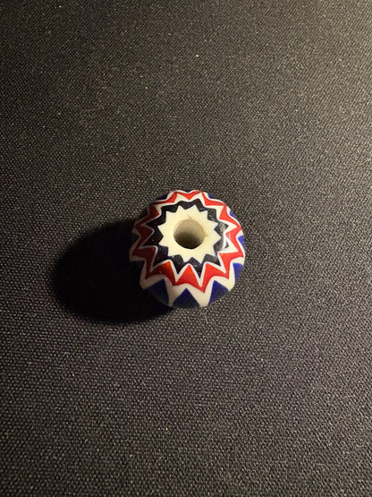 Large Chevron - Vintage Glass Bead -25mm  [S18]